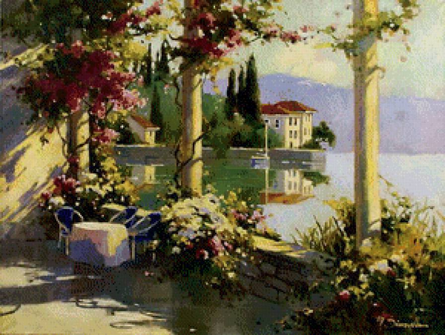 крымский пейзаж - лето море пейзаж - предпросмотр