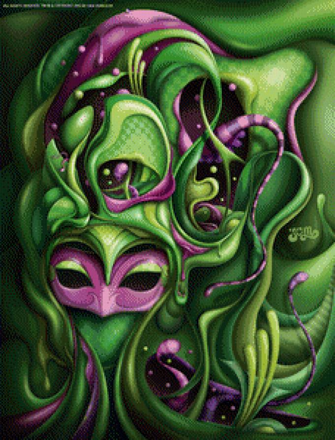 маска - абстракция, фэнтези - предпросмотр