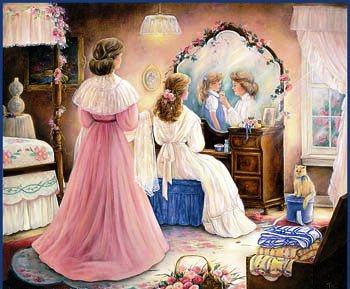 воспоминание - мать и дитя, картина, романтика - оригинал