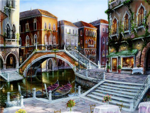 вечерняя Венеция - картина, город - оригинал