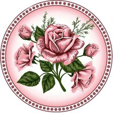 Схема вышивки «Подушка "Роза"»