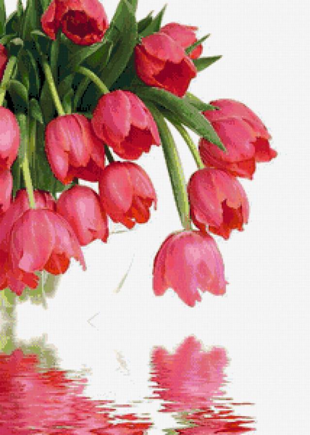 тюльпаны - картина цветы - предпросмотр