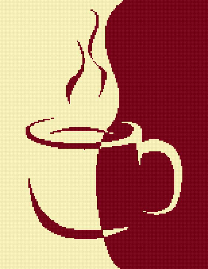 Кофе - кофе, чашка, натюрморт, монохром - предпросмотр