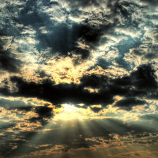 Схема вышивки «Сквозь облака»