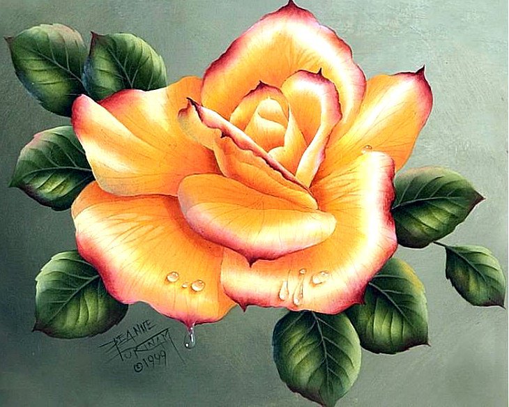 Жёлтая роза - розы, цветы - оригинал