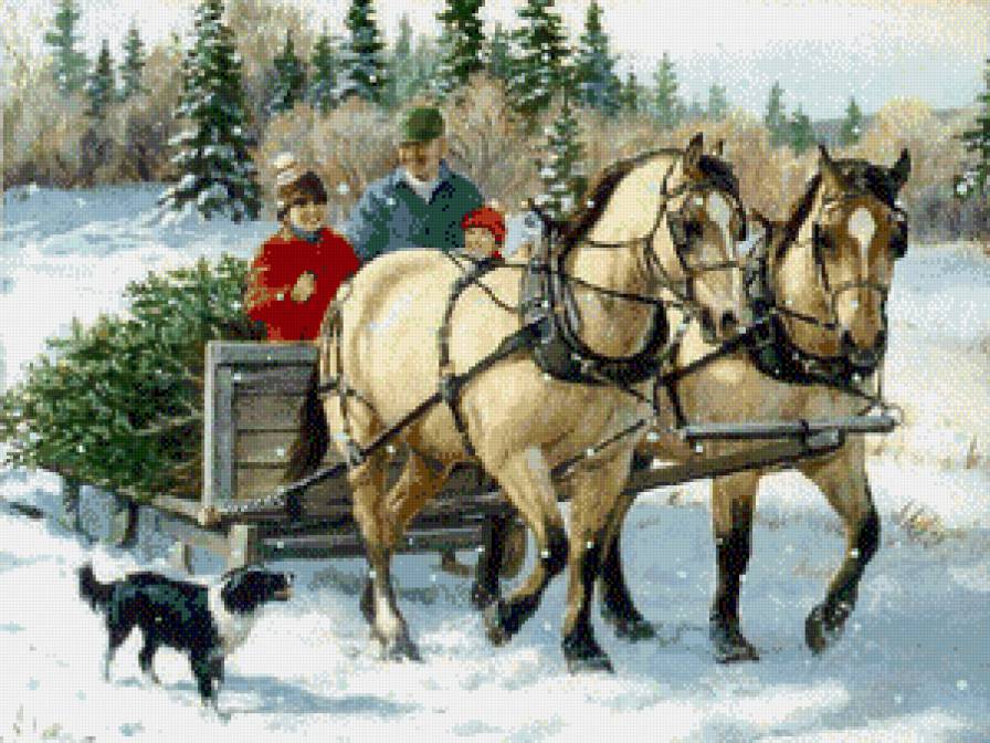 серия "люди" - люди.кони.ребенок - предпросмотр