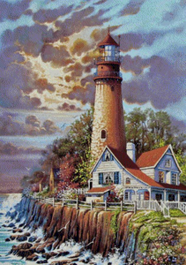 маяк - картина - предпросмотр
