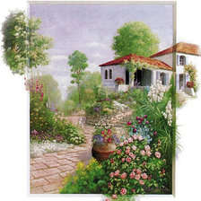Оригинал схемы вышивки «Цветущий сад» (№645514)