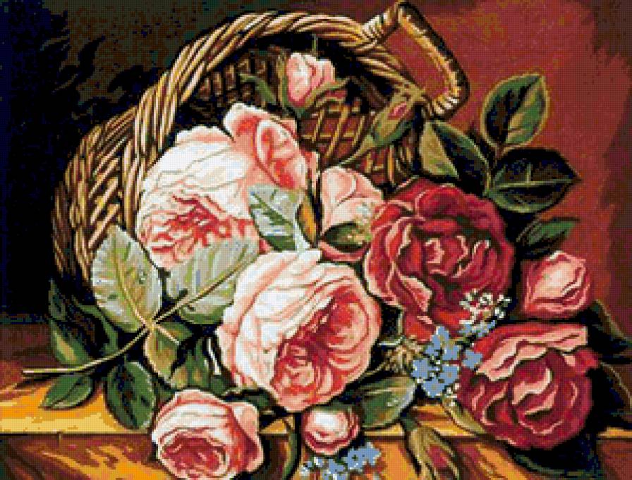 розы - картина цветы - предпросмотр