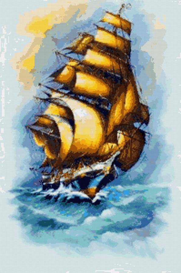 Парусник - море - предпросмотр