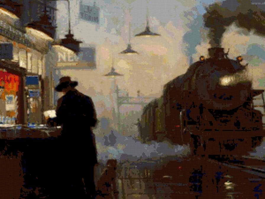 ожидание - поезд, вокзал - предпросмотр