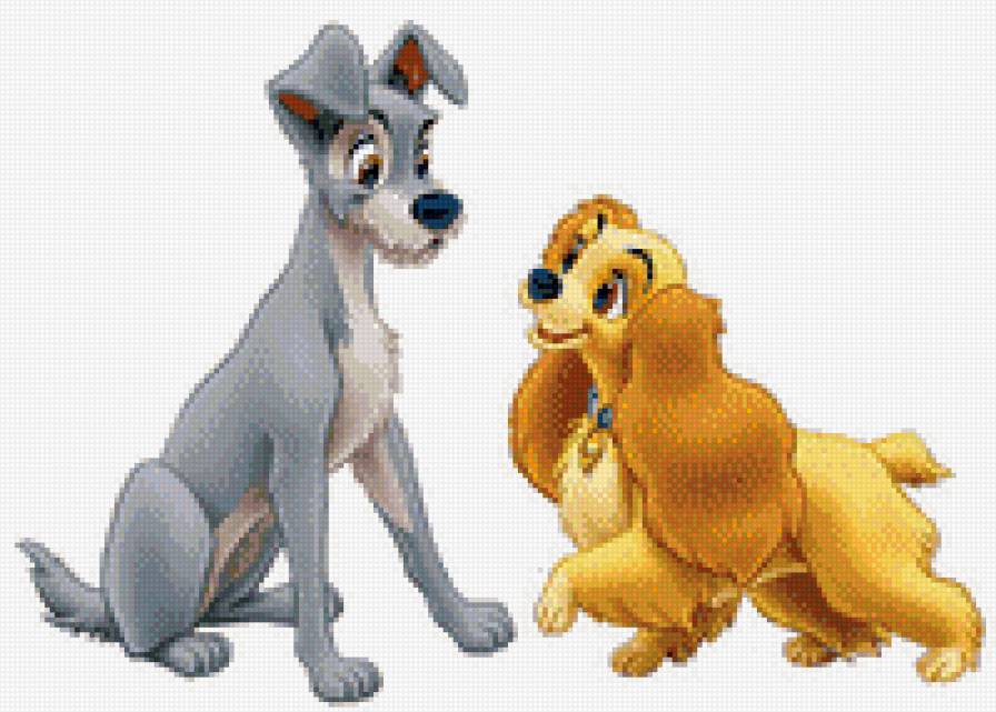 леди и бродяга - детские, собаки, мультики - предпросмотр