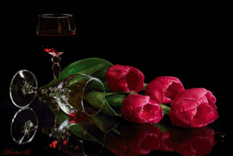 Тюльпаны - тюльпаны, цветы, натюрморт - предпросмотр