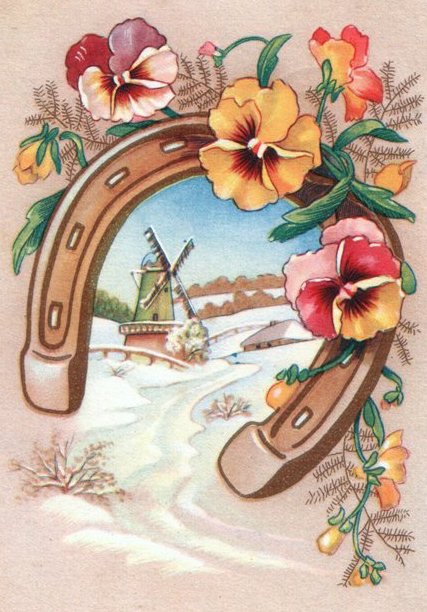 Подкова на счастье - подкова, счастье, лошадь, оберег, пейзаж - оригинал