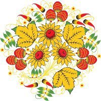 Оригинал схемы вышивки «цветочки» (№646380)