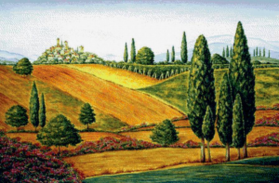 Пейзаж - пейзаж, картина - предпросмотр