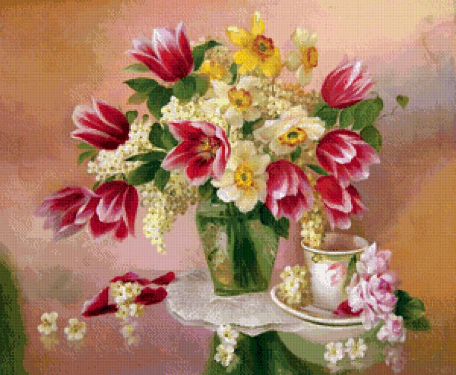 яркий букет - букет, цветы - предпросмотр