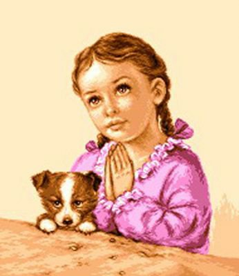 Девочка молится 2 - оригинал