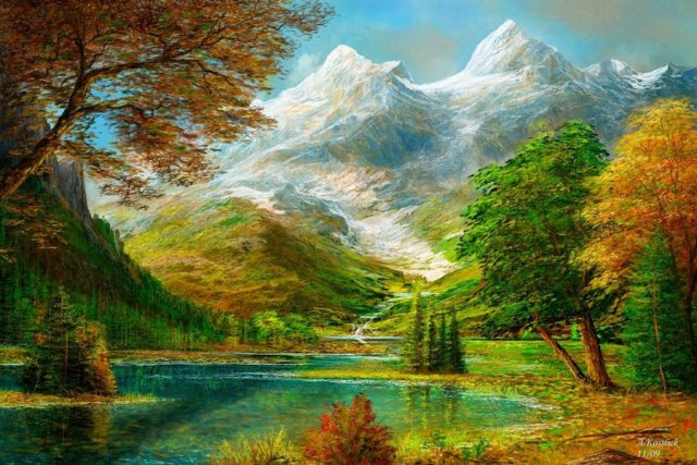 Andre Kosslick - gory, pejzaz, jesien - оригинал