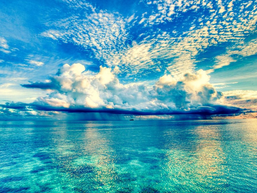 облака - облака, море - оригинал