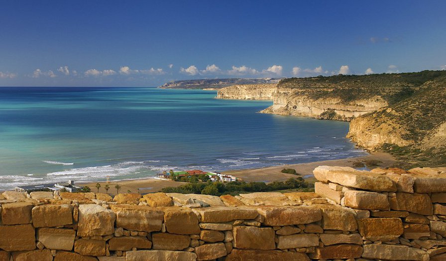 горизонт - облака, горизонт, море, берег, даль - оригинал