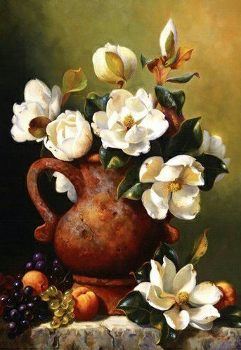 магнолия - картина живопись - оригинал