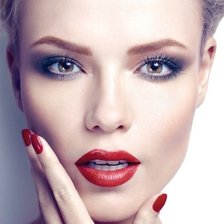 Схема вышивки «Губы»