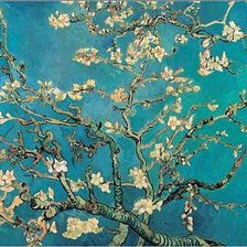 цветущая ветка миндаля Ван Гог
