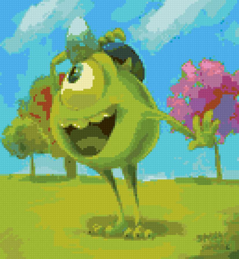 Майк - майк, корпорация монстров, университет монстров, салли - предпросмотр