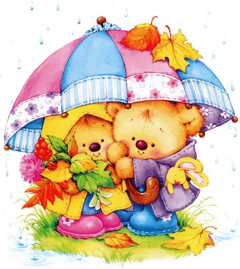 Мишки - детские картинки - оригинал