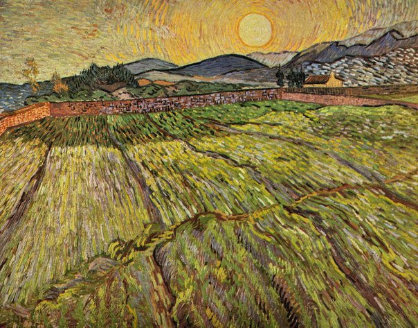 Ван Гог Пейзаж с вспаханным полем - ван гог, поле - оригинал