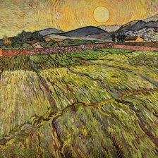 Схема вышивки «Ван Гог Пейзаж с вспаханным полем»