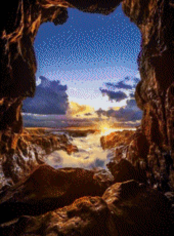 утро - небо, восход, горы, солнце, пейзаж, горизонт, облака - предпросмотр