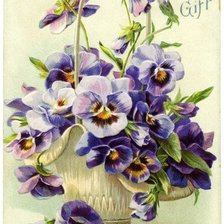 Схема вышивки «анютени глазки»