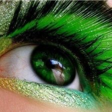 Схема вышивки «зелёный глаз»