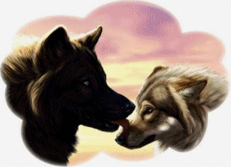 №648689 - любовь, волки - предпросмотр