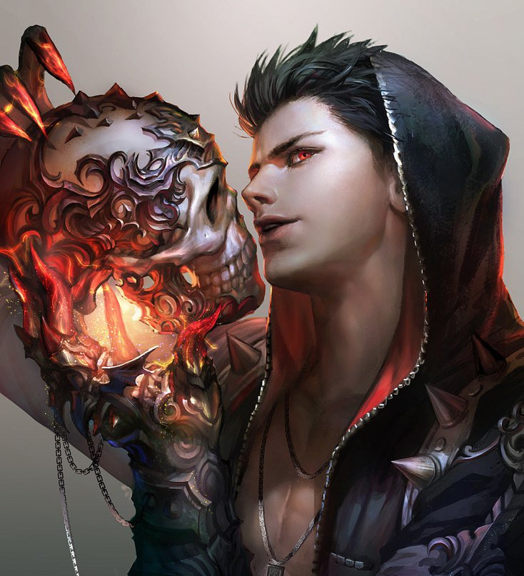 №648805 - арт, череп, фэнтези - оригинал