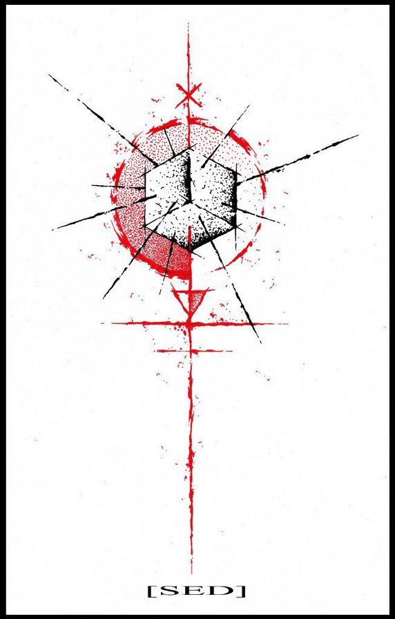 куб - куб, черное и красное - оригинал