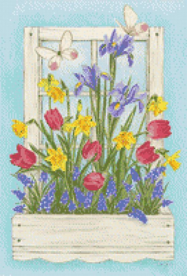 окно - цветы - предпросмотр