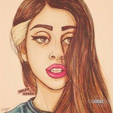 Схема вышивки «Lady gaga»