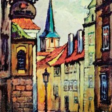 Схема вышивки «С.Борцов Улица Праги»