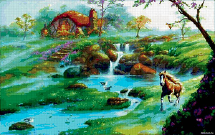 Серия "Фэнтези": Сказочный пейзаж-1 - предпросмотр