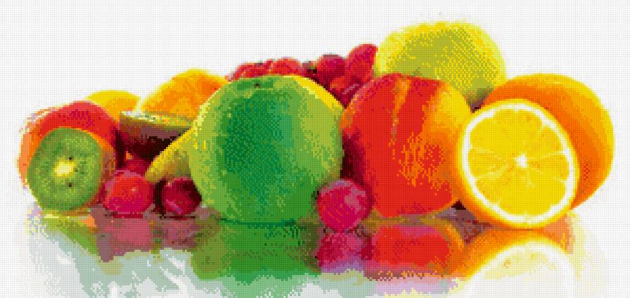 фрукты - отражение, кухня, еда, фрукты - предпросмотр
