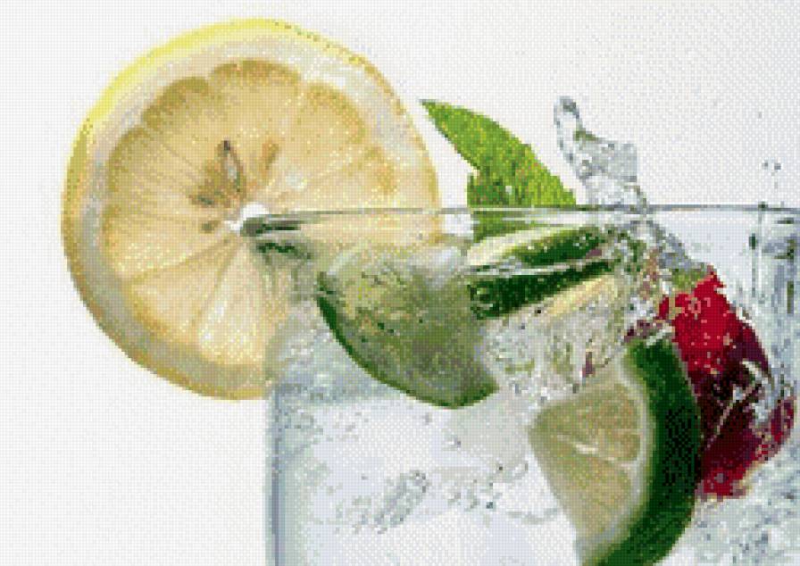 напиток - напиток, дольки, вода, кухня, брызги - предпросмотр