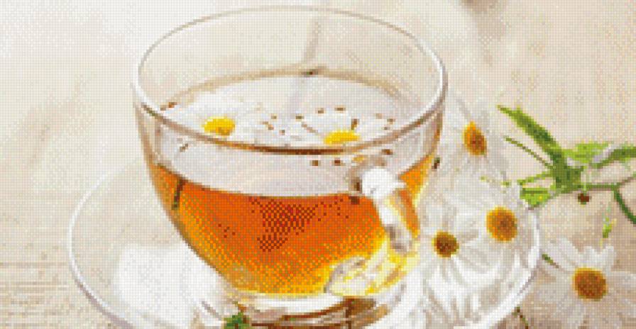 чай с ромашкой - напиток, чашка, ромашка - предпросмотр