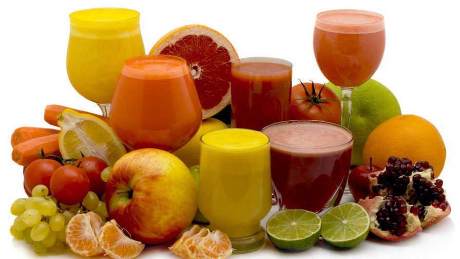 напитки с фруктами - овощи, фрукты, натюрморт, кухня, напиток - оригинал