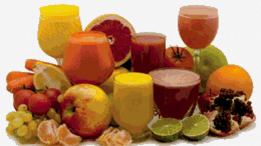 напитки с фруктами - овощи, напиток, натюрморт, кухня, фрукты - предпросмотр