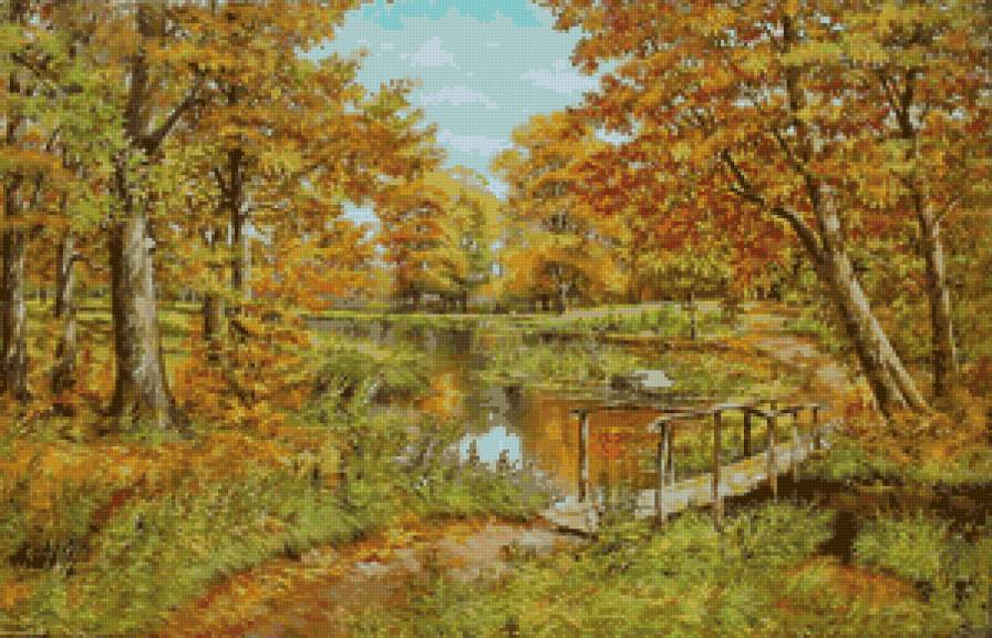 Серия "Пейзажи: "Осенний пейзаж - предпросмотр