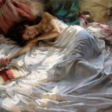 Схема вышивки «В постели»