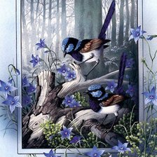 Схема вышивки «птицы»